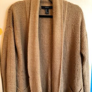 Camel Tan Knit Cardigan